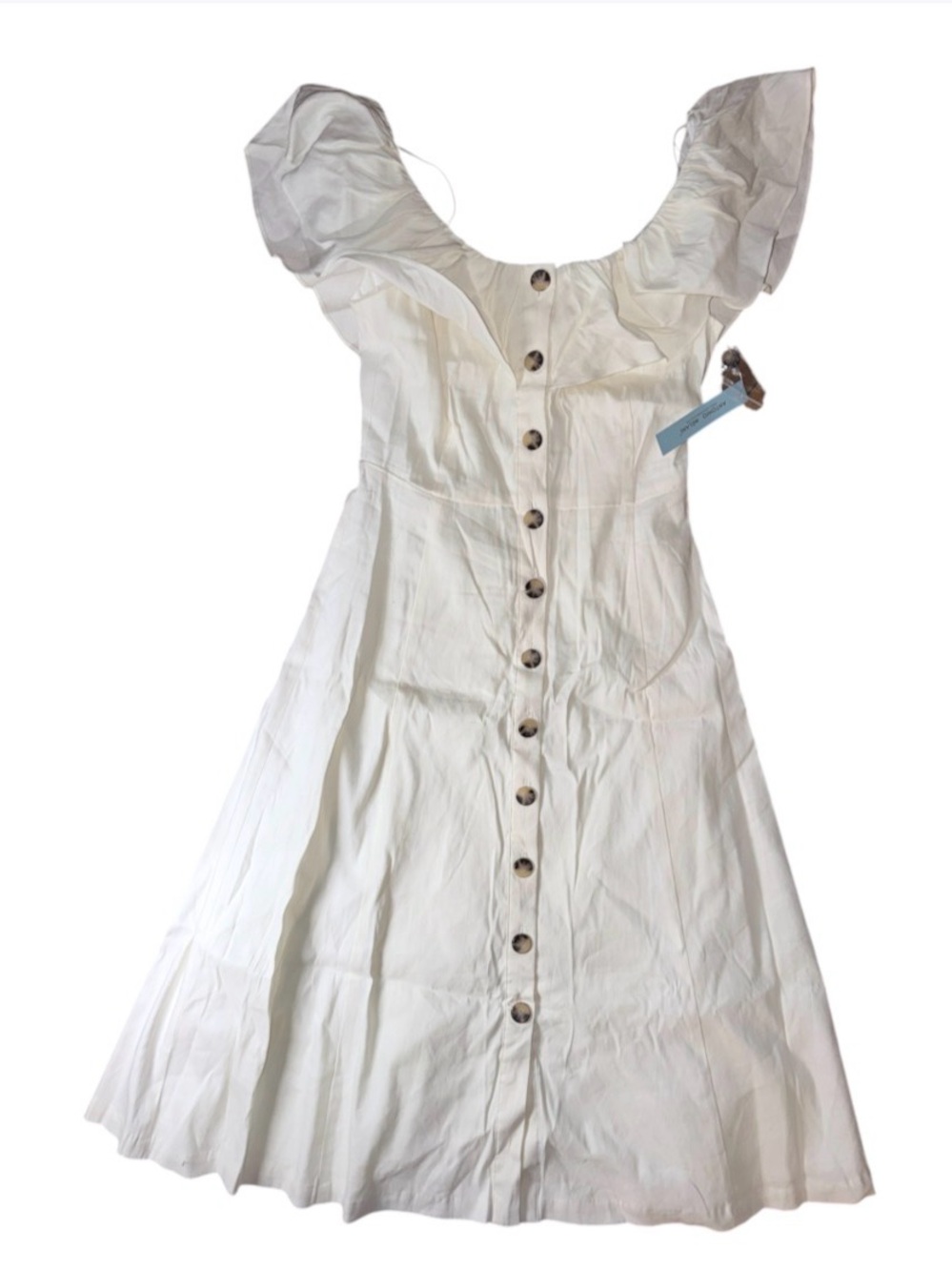 🔥 $189 Antonio Melani Ember Linen Blend Dress in Ultra White Women’s Sz 0 🔥